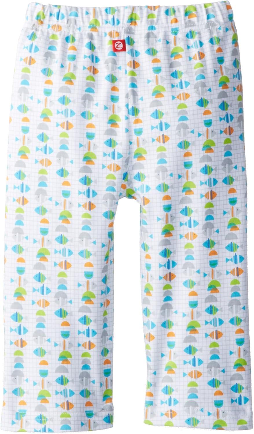 imageZutano Unisex baby Fishies PantWhite