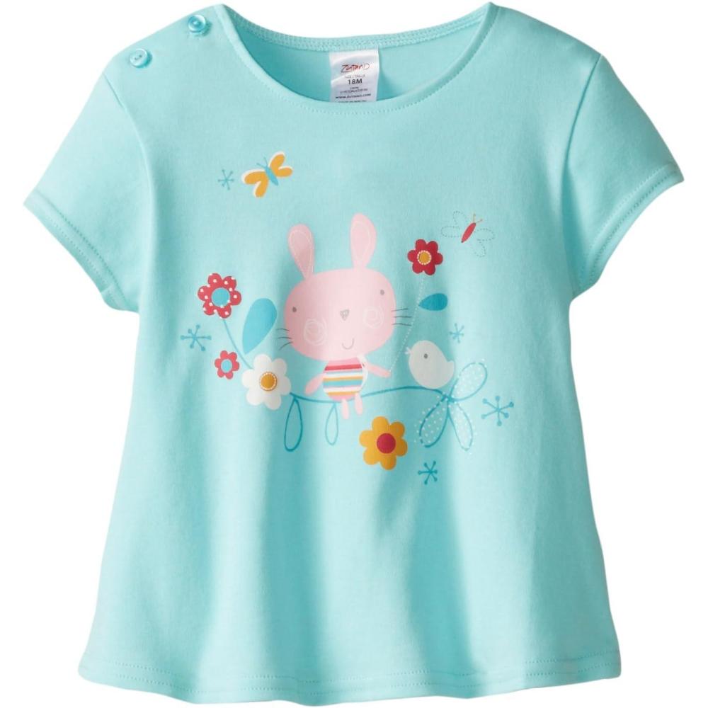 imageZutano Baby Girls Short Sleeve Swing TeeAqua