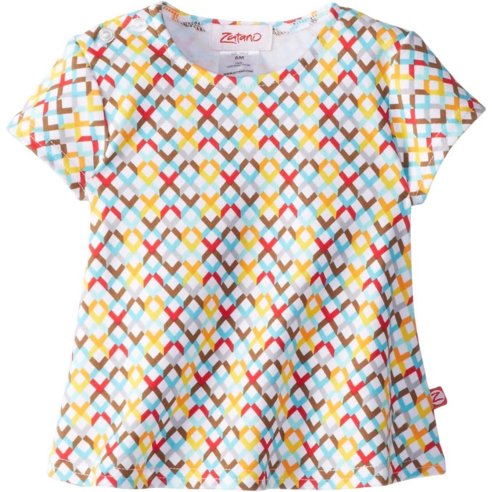 imageZutano Baby Girls Short Sleeve Swing TeeMulti Helix