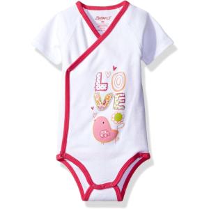 Zutano Baby Girls’ Short Sleeve Bodysuit, Tweet Love, 6M (3-6 Months)
