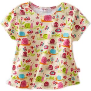 Zutano Baby Girls’ Short Sleeve Swing Tee(Cream Snail)