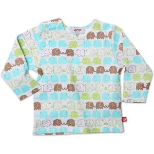 Zutano Unisex baby Elephants Long Sleeve T Shirt(White)