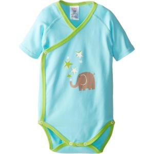Zutano Unisex baby Stars Screen Short Sleeve Wrap(Aqua)
