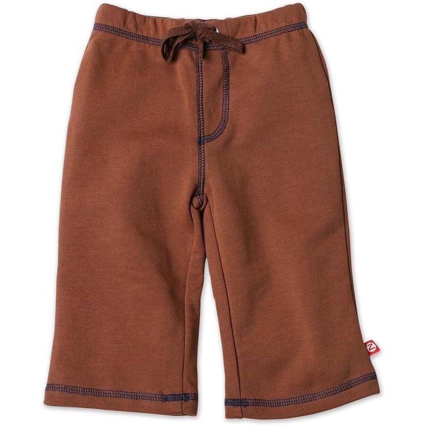 imageZutano Baby Boys Terry Pants  Brown  12 Months