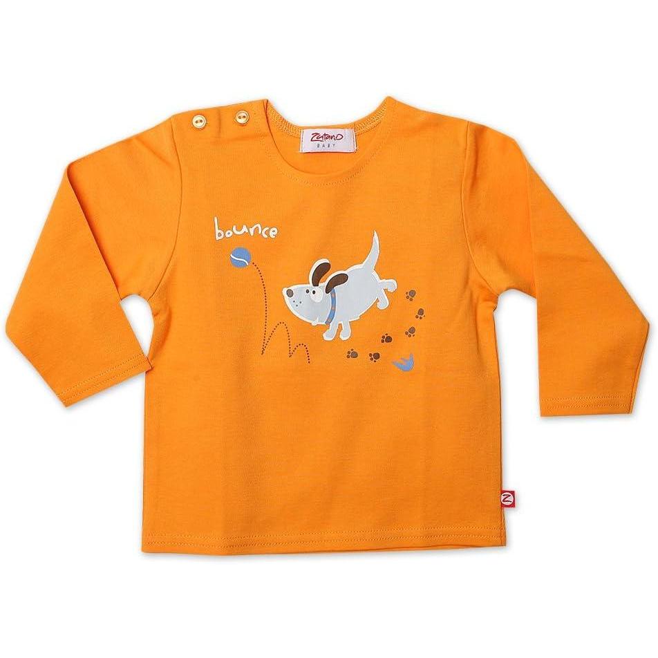 imageZutano BabyBoys Newborn Have A Ball Long Sleeve Screen TeeOrange