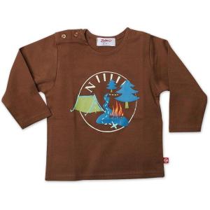 Zutano Baby-Boys Newborn Yosemite Long Sleeve Screen Tee(Chocolate)