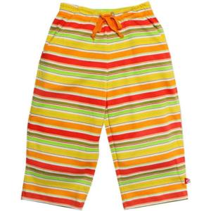 Zutano Little Boys’ Toddler Fruit Stripe Tie Waist Pant, Orange/Lime, 2T