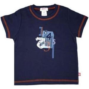 Zutano Navy Calculator Short Sleeve T-Shirt, Boy, 2T
