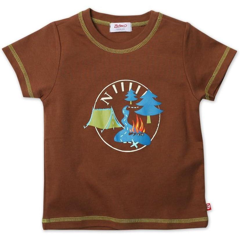imageZUTANO Little Boys Yosemite Short Sleeve Screen T ShirtChocolate