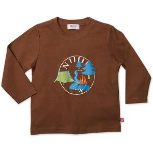 ZUTANO Little Boys’ Campfire Screen Long Sleeve Tee(Chocolate)