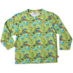 ZUTANO Little Boys’ Campfire Screen Long Sleeve Tee(Moss)