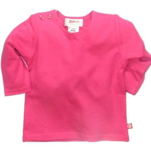 Zutano Fuchsia Long Sleeve T-Shirt (6 Months (0-6 Months))