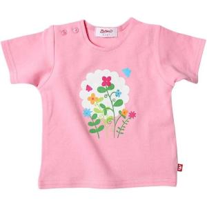 Zutano Short Sleeve T Shirt(Pretty Flower)