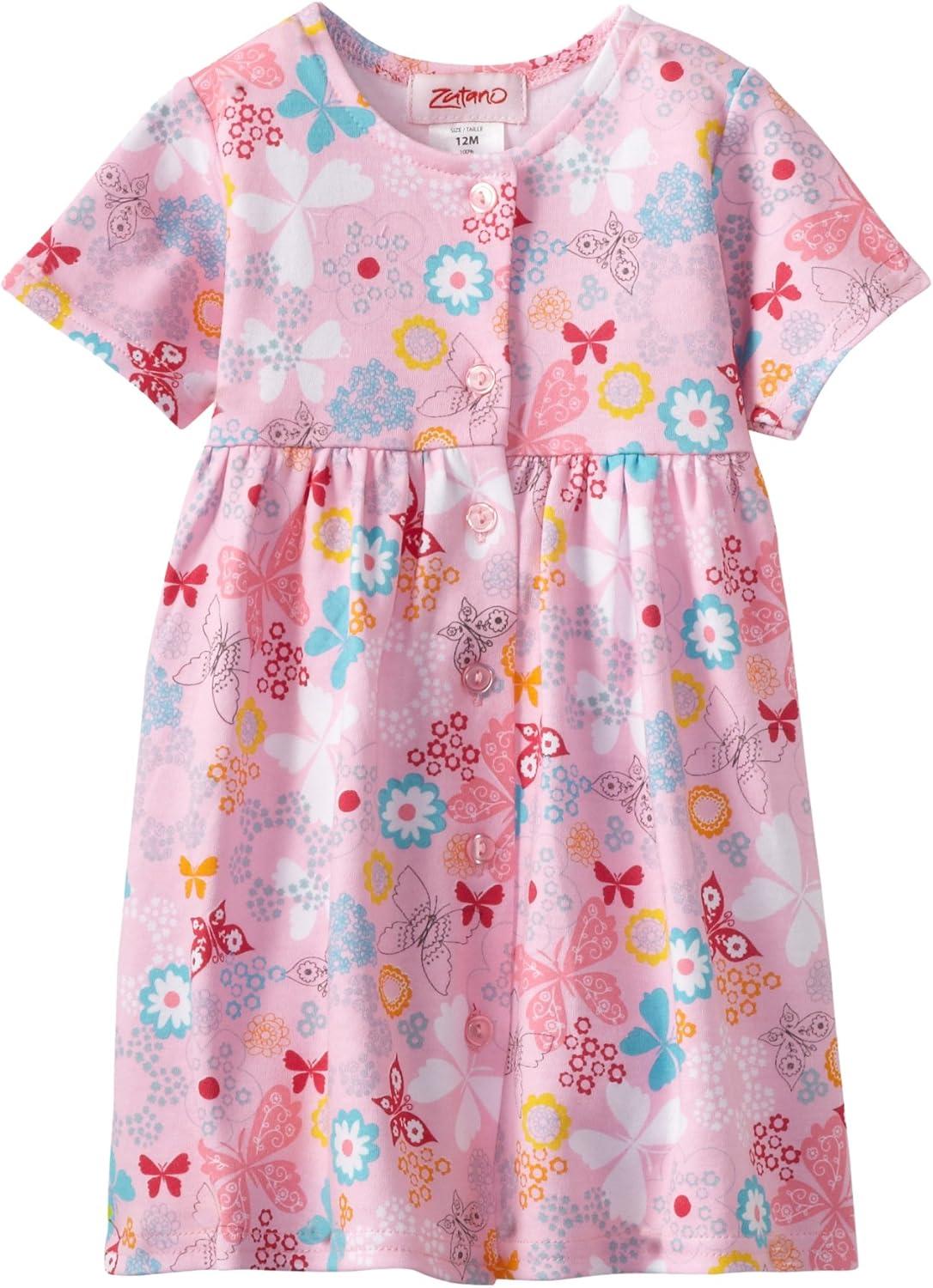 imageZutano Baby Girls Summer Dream Shorts Sleeve DressBlush