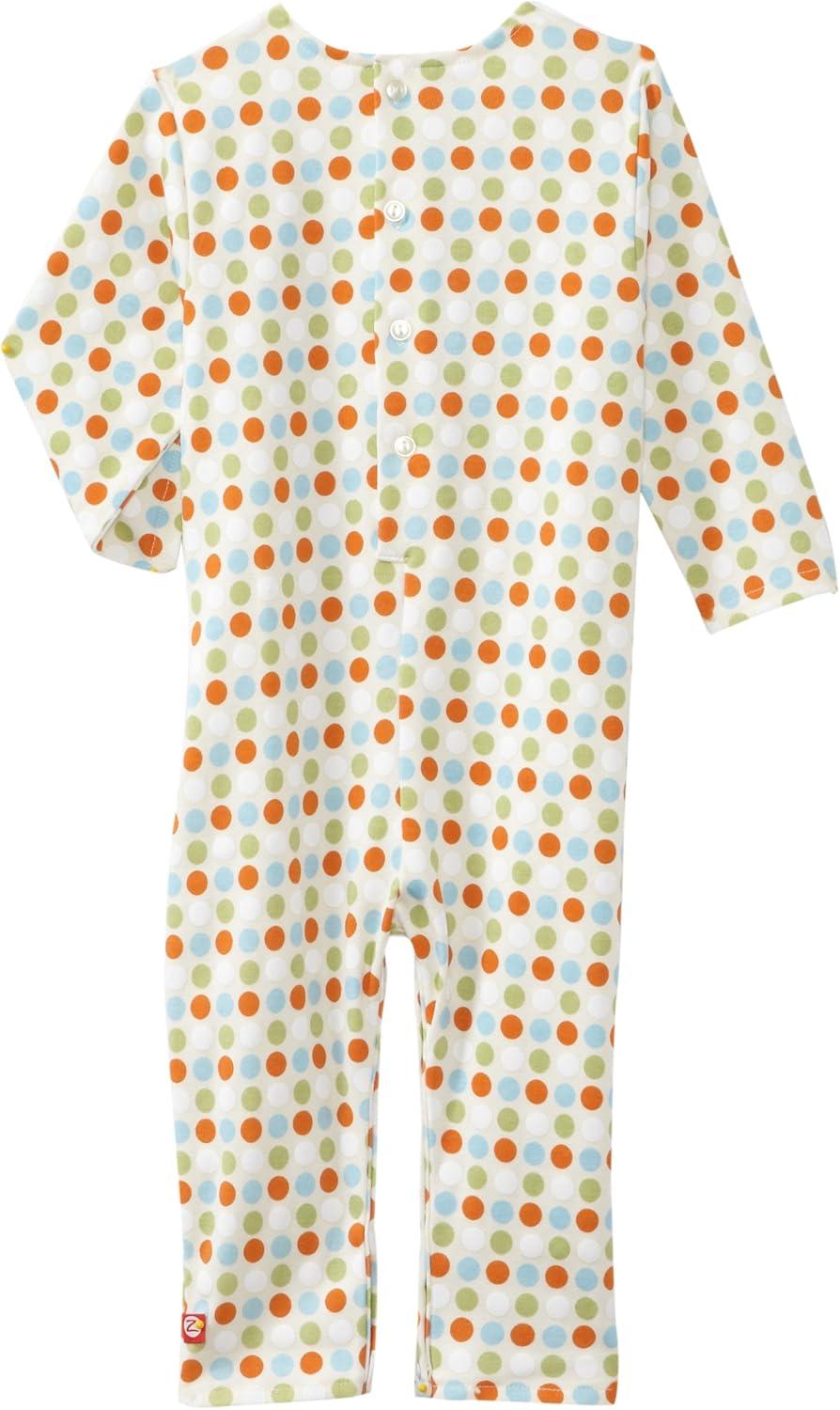imageZutano Unisex baby Sunset Dots Organic CoverallOrange
