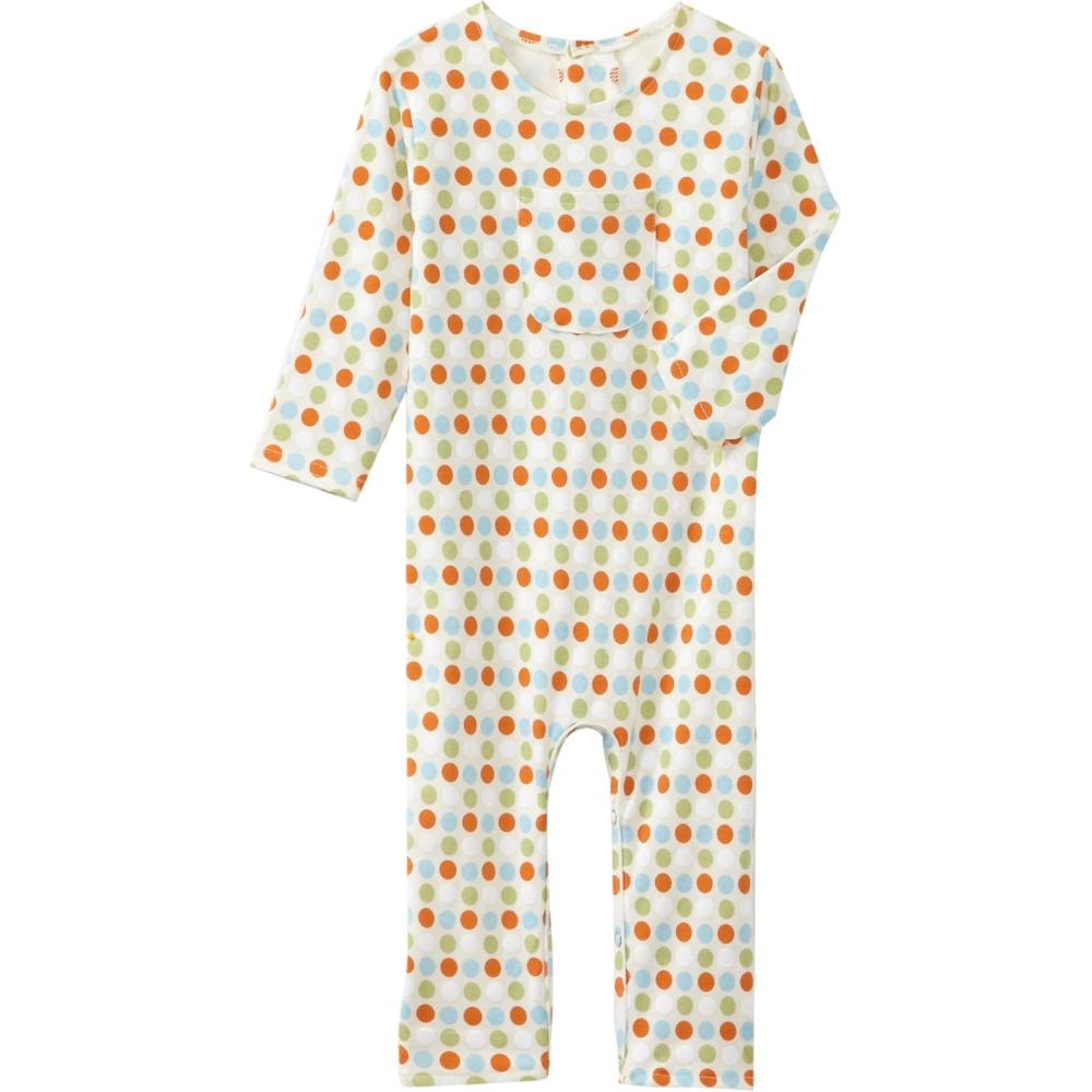 imageZutano Unisex baby Sunset Dots Organic CoverallOrange