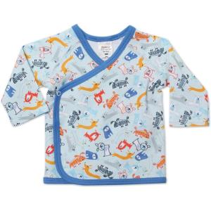 Zutano Baby-Boys Newborn Dino City Kimono Top(Sky)