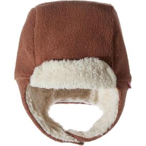 Zutano Baby Girls’ Cozie Fleece Furry Trapper Hat(Chocolate)