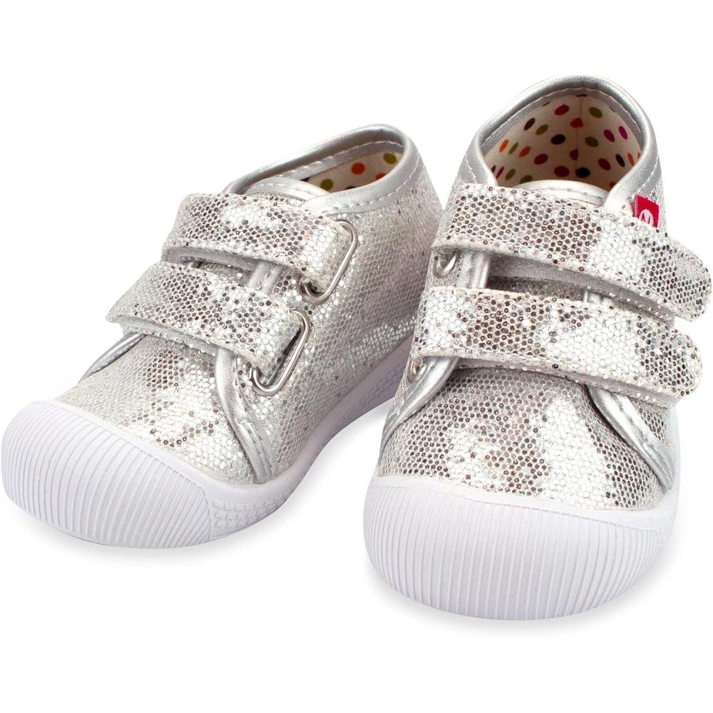 imageZutano Baby Shoes for Walking Infant Toddler First Walking ShoesSilver Sparkle