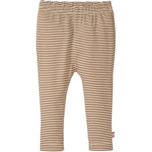 Zutano Baby Girls Candy Stripe Skinny Legging(Chocolate)