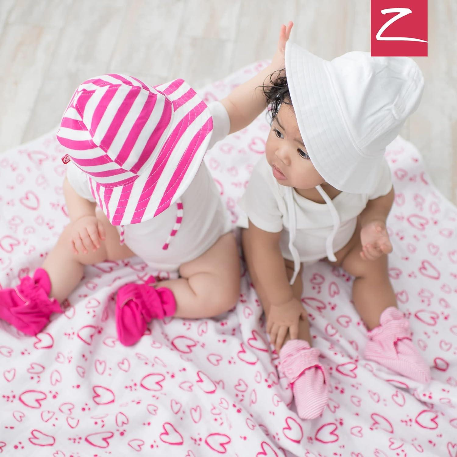 imagePencil Stripe Organic Cotton Sun Hat