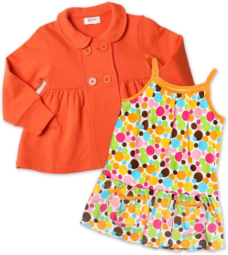 imageZutano Little Girls Print Puff Pocket DressMulticolored