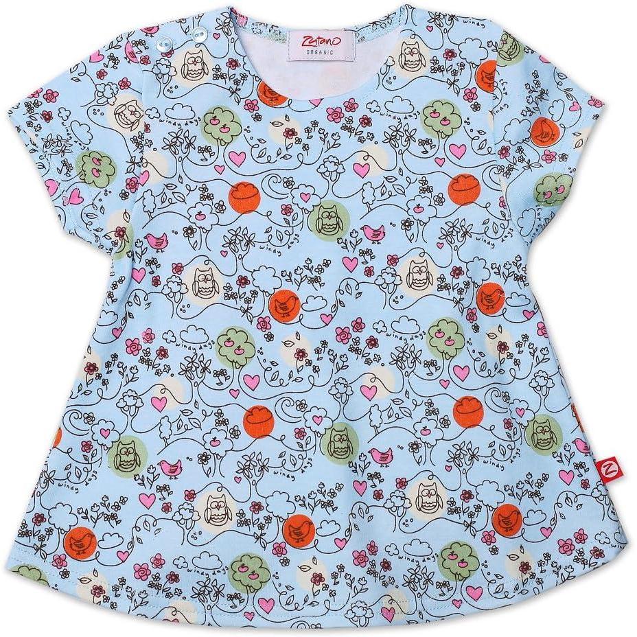 imageZutano Baby Girls Windy Days Organic Swing TeeBlue Bird