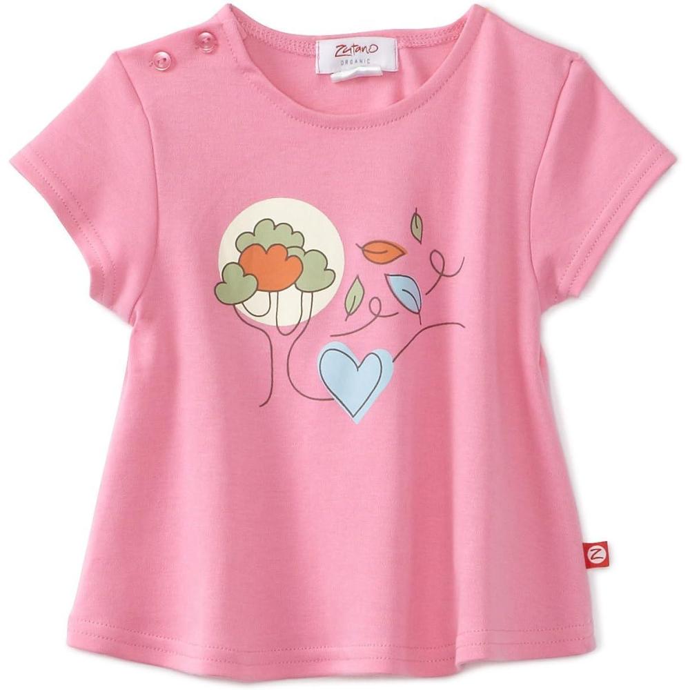 imageZutano Baby Girls Windy Days Organic Swing TeePetal Pink
