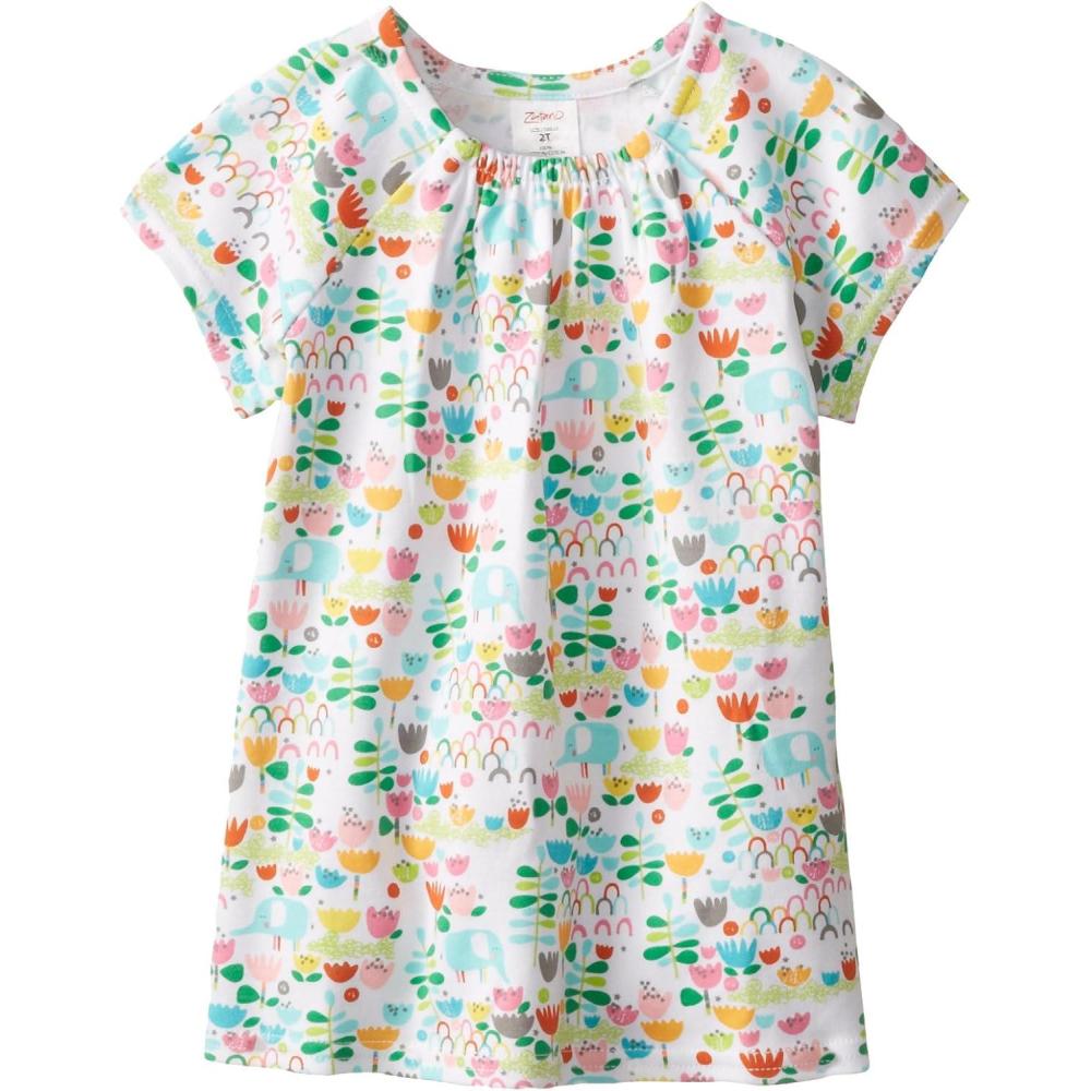 imageZutano Little Girls Elephantasia Flora TopWhite