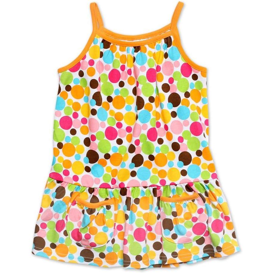 imageZutano Little Girls Print Puff Pocket DressMulticolored