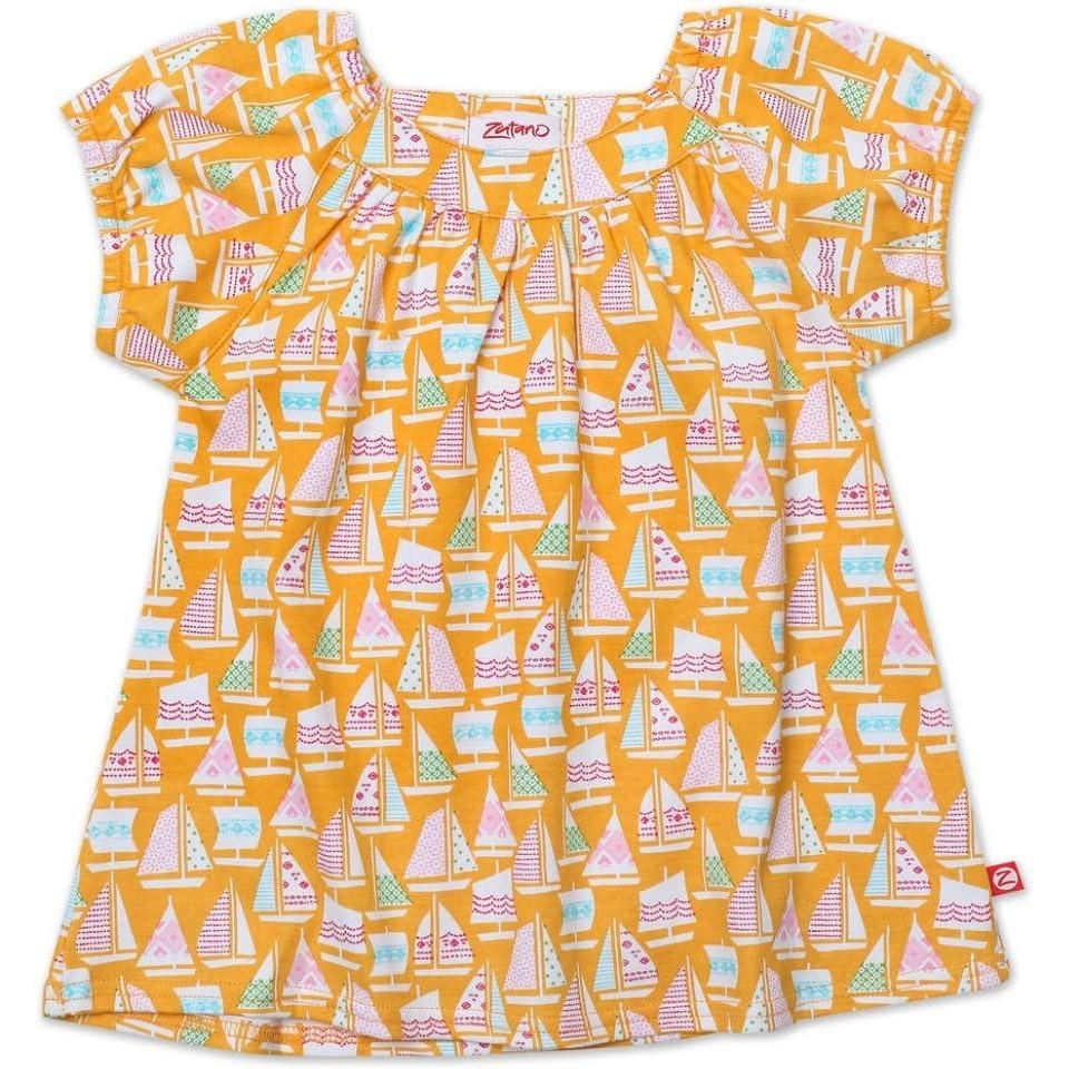 imageZutano Little Girls Riviera Short Sleeve Viola TopOrange