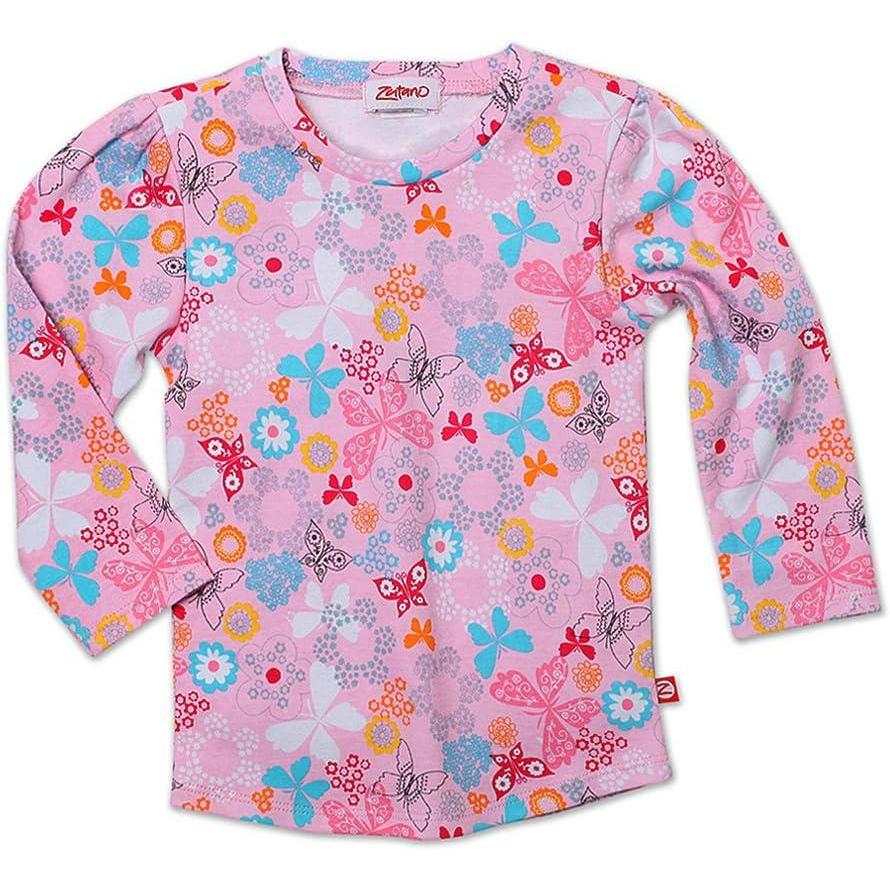 imageZutano Little Girls Summer Dream Long Sleeve Fitted TeeBlush