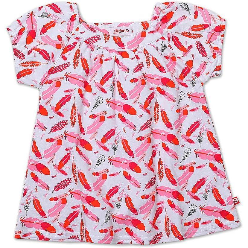 imageZutano Little Girls Tickled Short Sleeve Viola TopFuchsia