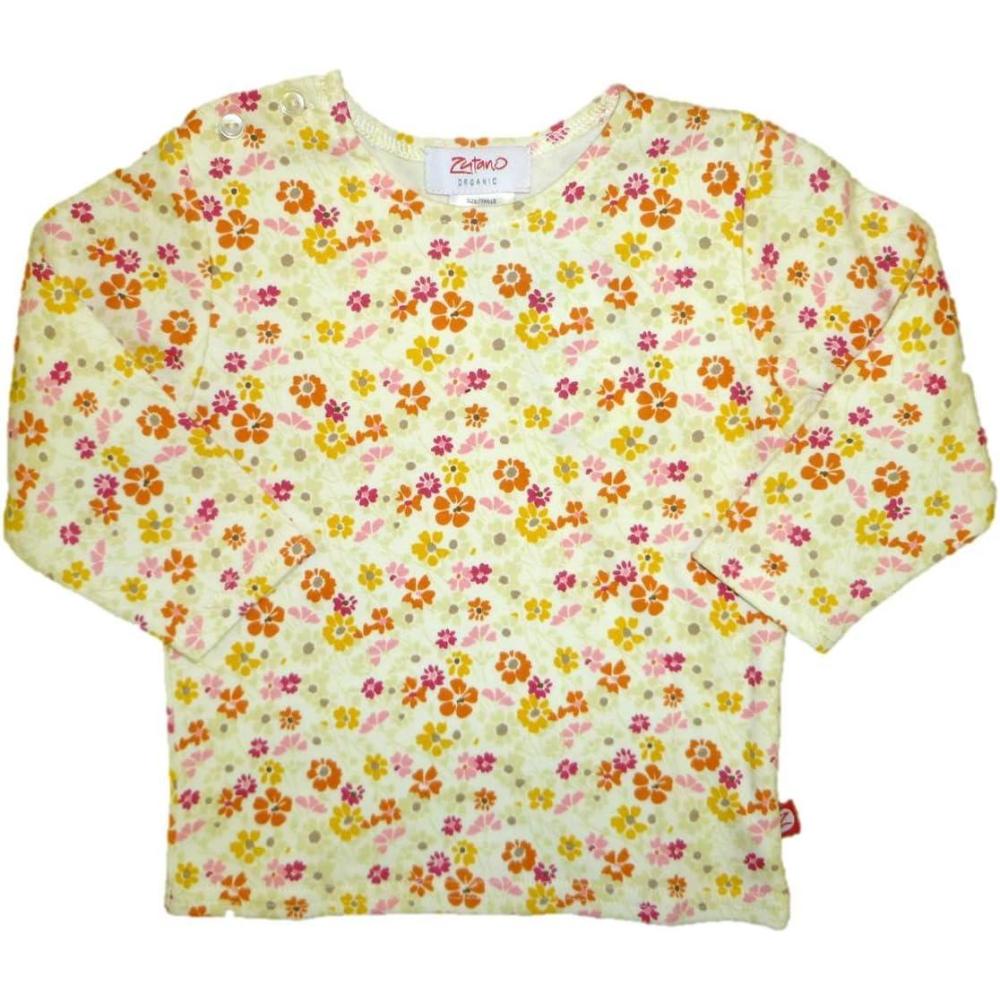 imageZutano Organic Baby Babygirls Long Sleeve Meadow Flower TShirt