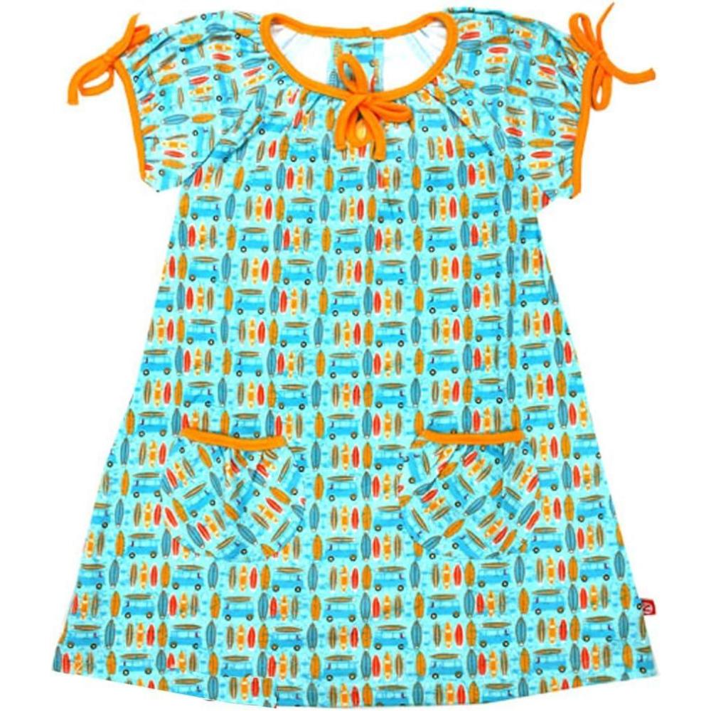 imageZutano Surfin Picnic Dress Aqua Toddler Girls 2T