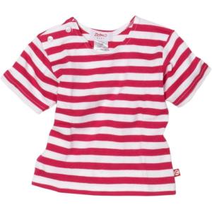 ZUTANO Primary Stripe T Shirt(Fuchsia/White)