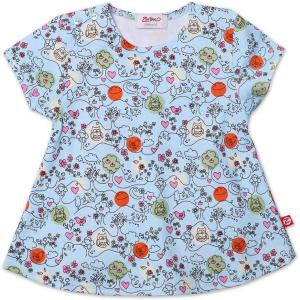 Zutano Baby Girls’ Windy Days Organic Swing Tee(Blue Bird)