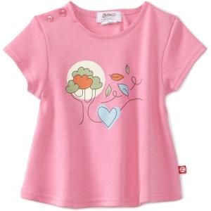 Zutano Baby Girls’ Windy Days Organic Swing Tee(Petal Pink)