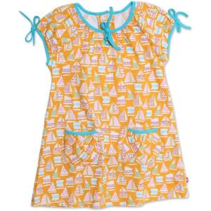 Zutano Little Girls’ Riviera Picnic Dress(Orange)