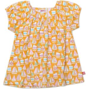Zutano Little Girls’ Riviera Short Sleeve Viola Top(Orange)