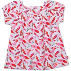 Zutano Little Girls’ Tickled Short Sleeve Viola Top(Fuchsia)