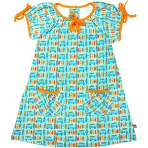 Zutano Surfin Picnic Dress, Aqua, Toddler Girls, 2T