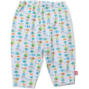 Zutano Unisex-Baby Newborn Fishes Legging(White)