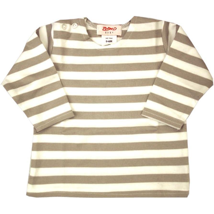 imageZutano StoneWhite Stripe Long Sleeve TShirt