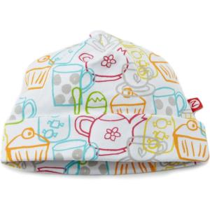 Zutano Baby Girls’ Cups And Cakes Hat(White)