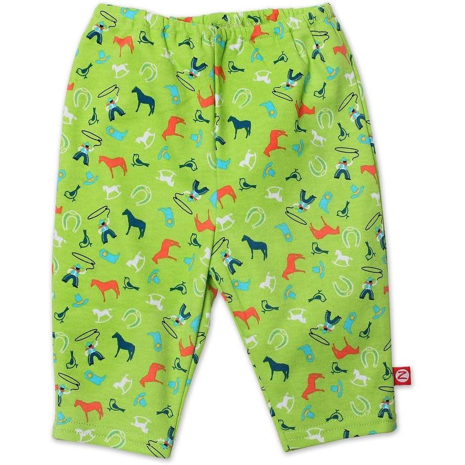 imageZutano Babyboys Newborn Cowboys LeggingLime