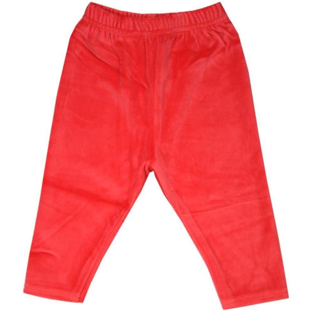 imageZutano Red Velour Leggings Unisex 06 Months