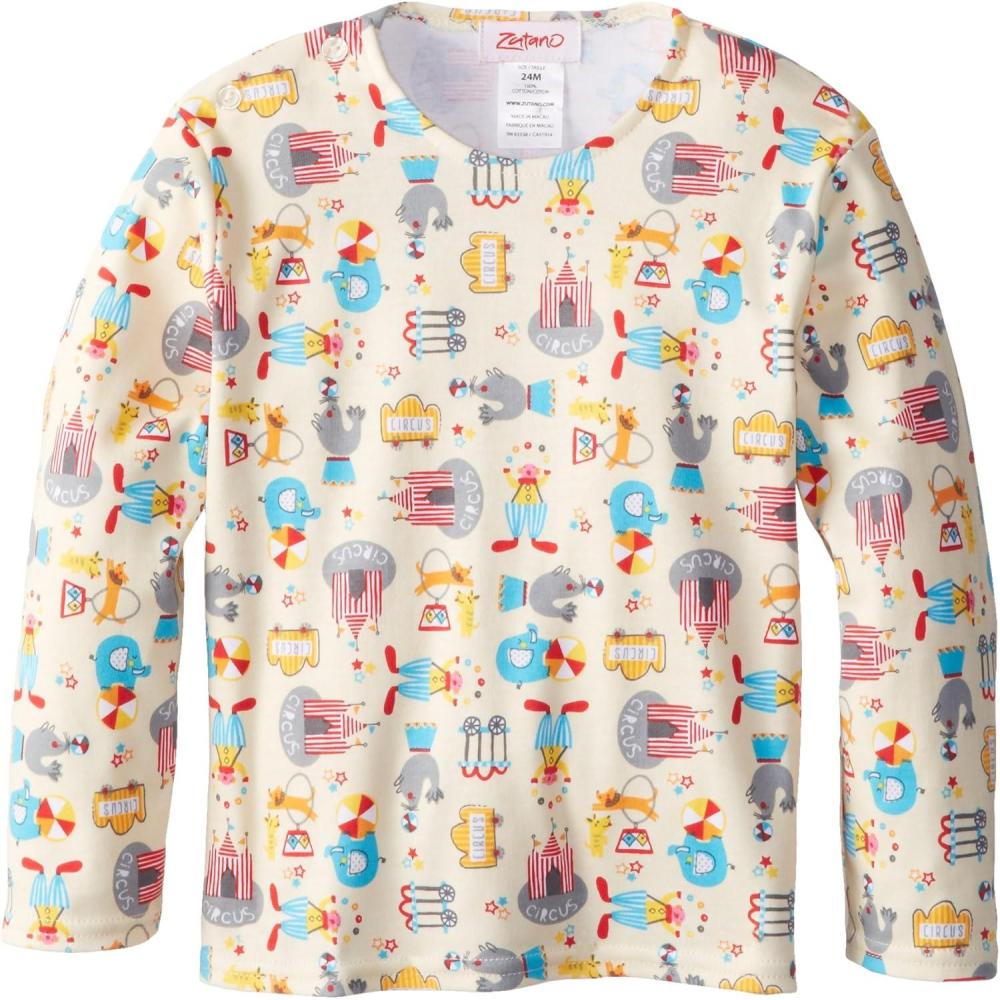 imageZutano Unisex baby Le Cirque Long Sleeve T Shirt Cream 12 Months