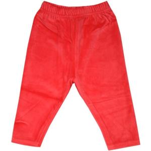 Zutano Red Velour Leggings Unisex 0-6 Months