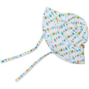 Zutano Unisex baby Fishies Sunhat, White, 24 Months